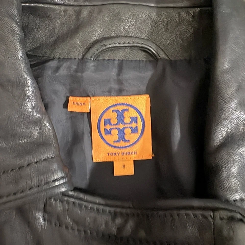 Tory Burch Leather Motorcycle Jacket